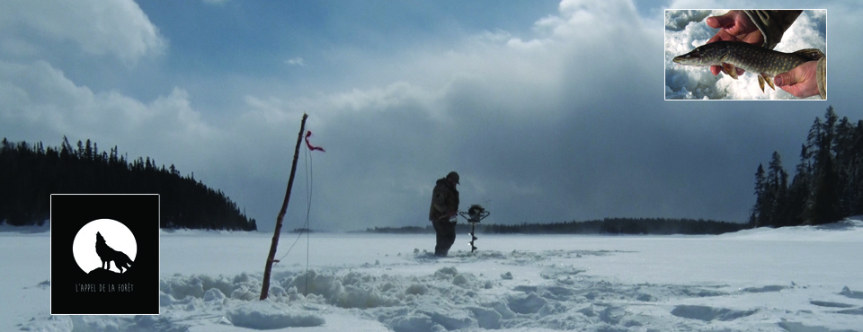 Ice Fishing in the Gouin Reservoir